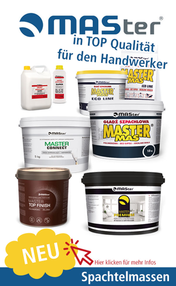 Spachtelmassen in TOP-Qualität, MASter Produkte